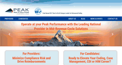 Desktop Screenshot of peakhs.com